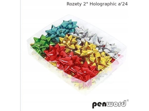 POLSIR Hurt rosetter holografiske (24 stk)