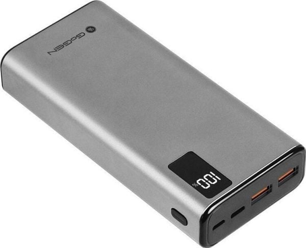 GoGEN Powerbank PB200008S 20000 mAh sølv GoGEN Powerbank PB200008S 20000 mAh sølv