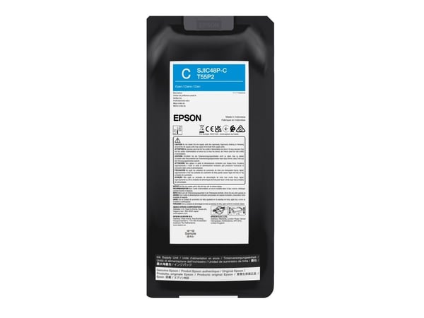 Epson T55P2 - 480 ml - cyan - original - boks - blekkpakke - for EPL C8000E