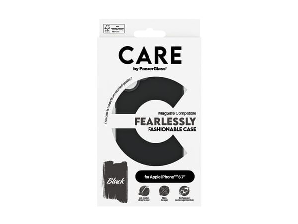 PanzerGlass CARE™ by ® Case Black w. MagSafe iPhone 16 Plus, Suojus, Apple, Apple - iPhone 16 Plus, musta