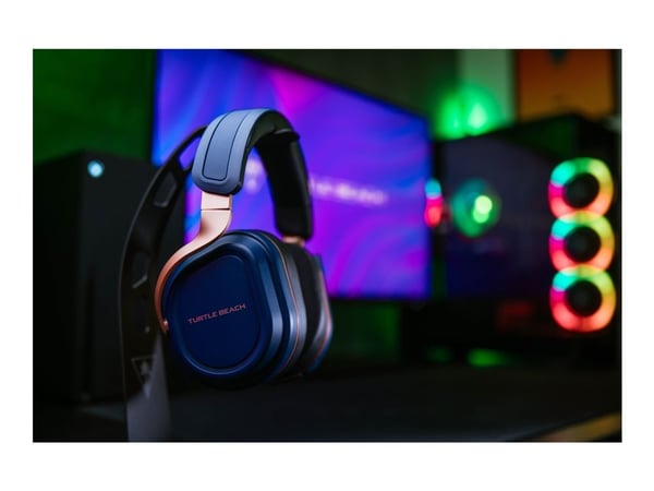 Turtle Beach Stealth 700 - 3. generasjon - hodesett - full størrelse - Bluetooth / 2,4 GHz radiofrekvens - trådløs - lydisolerende - koboltblå