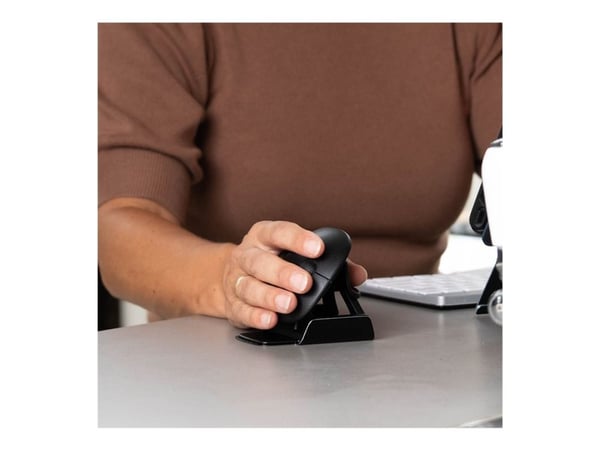 R-Go Ambidextrous Ergonomic mouse Twister - Vertikal mus - ergonomisk - høyre- og venstrehåndet - optisk - 3 knapper - trådløs, kablet - Bluetooth ...