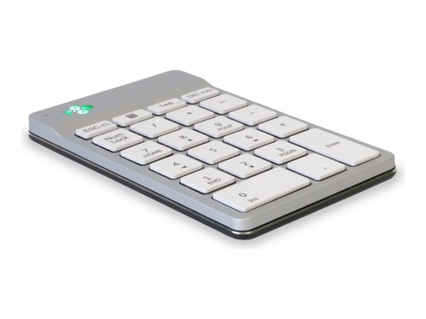 R-Go Numeric keyboard Compact break - Tastegruppe - trådløs - Bluetooth 5.0 - hvit