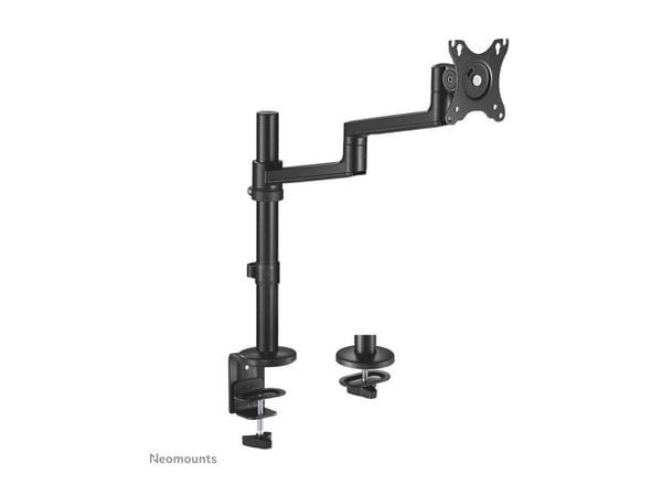 Neomounts DS60-425BL1 - Monteringssett (skrivebordsklemmemontering, skrivebordsmalje, VESA-adapterplate, skjermarm) - helbevegelses justerbar arm -...