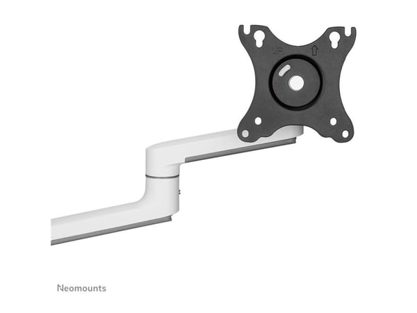 Neomounts DS60-425WH2 - Monteringssett (leddarm) - full bevegelse - for 2 skjermer - stål - hvit - skjermstørrelse: 17"-27" - skrivebordsmonterbar