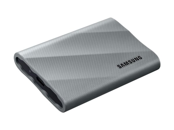 Samsung T9 MU-PK2T0G - SSD - kryptert - 2 TB - ekstern (bærbar) - USB 3.2 Gen 2x2 (USB-C kontakt) - 256-bit AES - grå