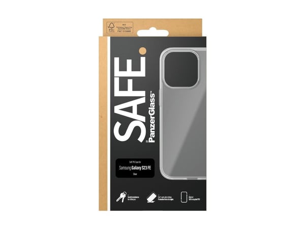 SAFE. by PanzerGlass - Baksidedeksel for mobiltelefon - termoplast-polyuretan (TPU) - for Samsung Galaxy S23 FE