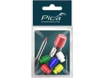 Pica-Marker Pica tilbehørssett fargede hetter til Pica-Dry