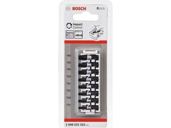 Bosch BITSSET IMPACT TX15-40 25MM 8 PAKETTIA