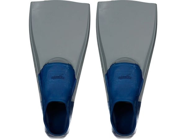 Speedo treningssvømmeføtter Long Blade grå/navy R.46/47