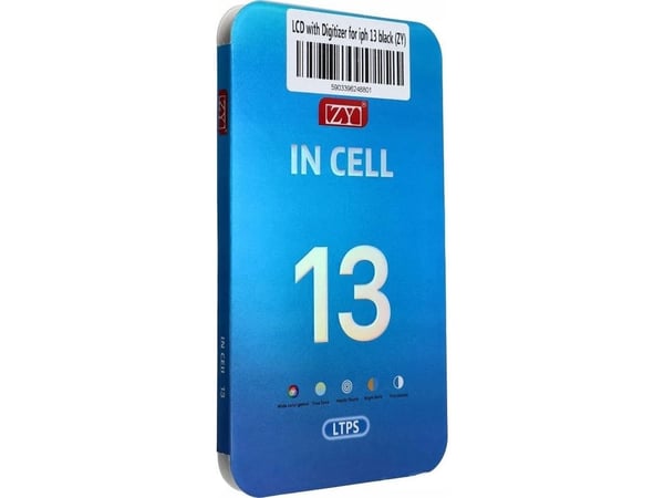 Partner Tele.com skjerm til iPhone 13 med berøringsskjerm svart (ZY-LTPS) IC transferable