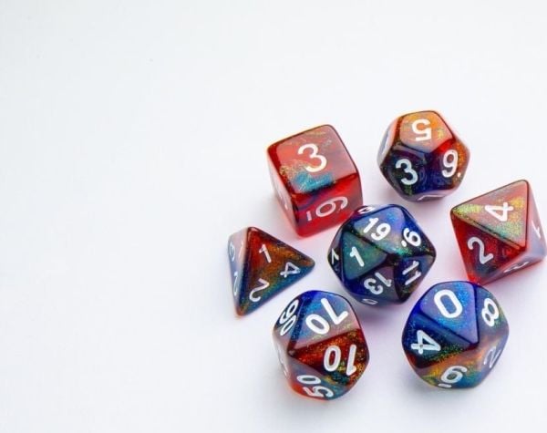 Gamegenic Galaxy Series RPG terningesett – Mars