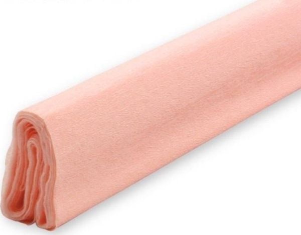 Kreppepapir rynket fersken 50x200 (10 stk)