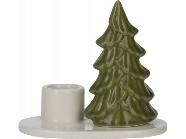 Home Styling Collection lysestake med juletre, 8 cm