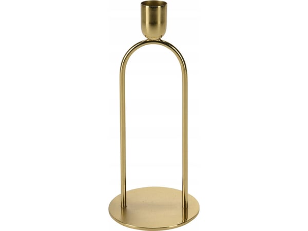 Home Styling Collection Dekorativ lysestake i metall, gull, 20 cm