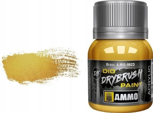 Vallejo Ammo: DIO Tørrbørste - Messing