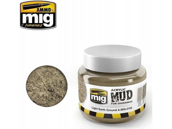 Vallejo Ammo: akryljord for dioramaer - Light Earth Ground 250 ml