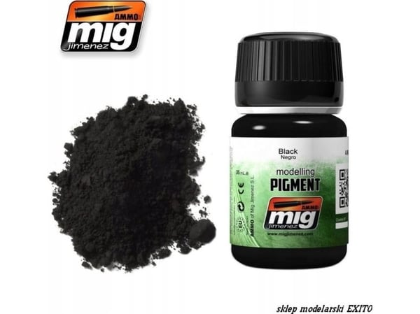Vallejo Ammo: modellering pigment - svart (35 ml)
