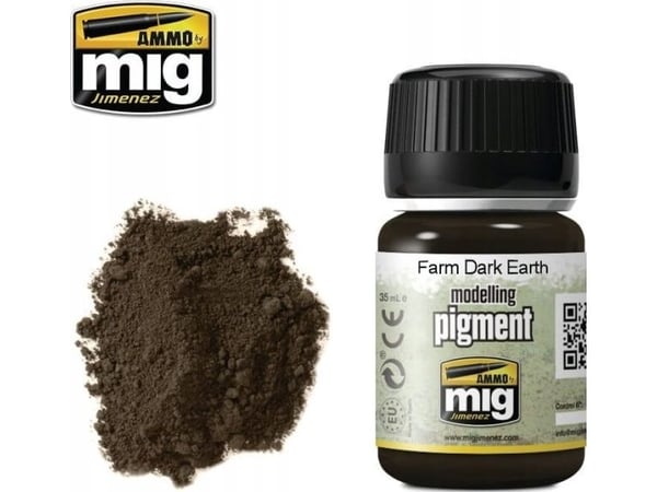 Vallejo Ammo: modelleringspigment - Farm Dark Earth (35 ml)