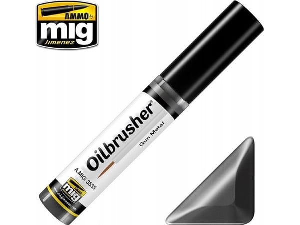 Vallejo Ammo: Oilbrusher - Gun Metal (10 ml)
