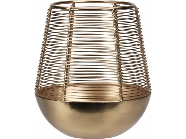 Home Styling Collection gullfargede lanterner til telys, metall