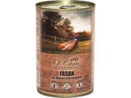 O'CANIS dåse vådt hundefoder - fasan med gulerødder - 400 g