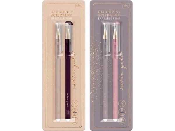 Interdruk Satin Gold slettbar penn, 2 stk