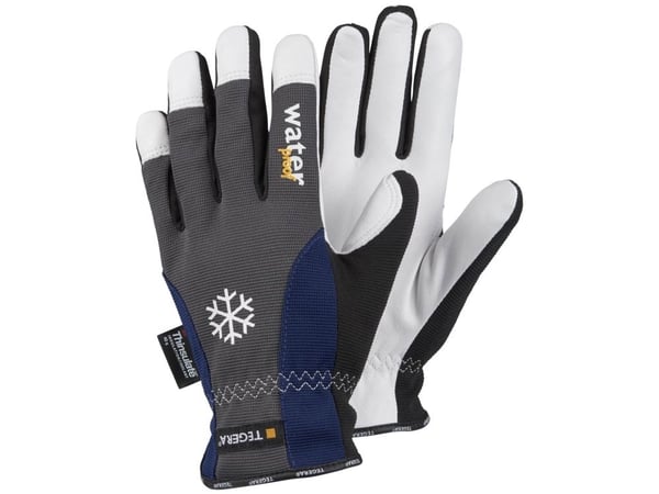 Ejendals TEGERA 295, Verkstedhansker, Blå, Grå, Hvit, Voksen, Voksen, Spandex