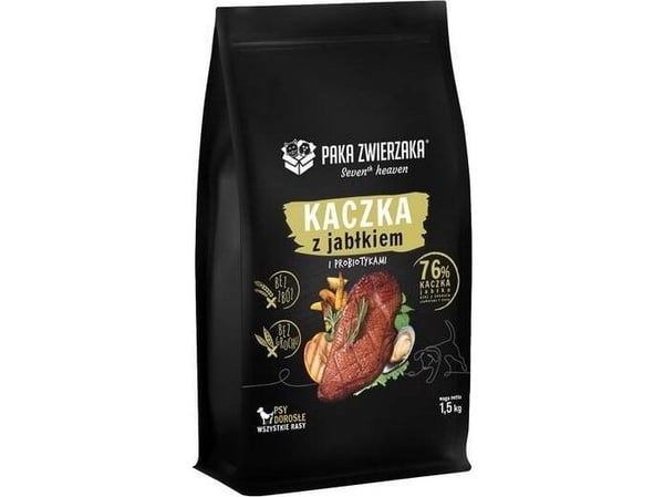 Paka Zwierzaka Paka Zwierzaka Hundmat Anka med äpple 1,5 kg