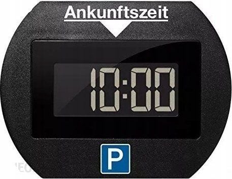 Needit PARK LITE sähköinen pysäköintikiekko ja rekisteröinti DE musta