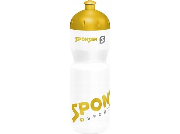 Sponser drikkeflaske SPONSER NET hvit/gull 750 ml