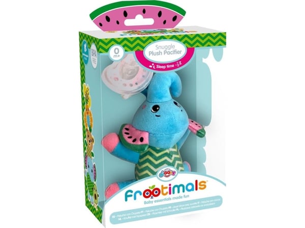 Kids Euroswan Plysj kose med smokk Melany Melephant Frootimals FT00017 Kids Euroswan