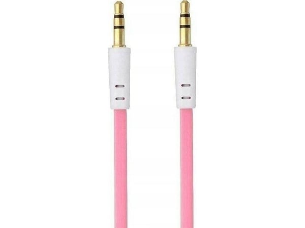 Vega Jack 3,5 mm til Jack 3,5 mm kabel 0,9 m rosa