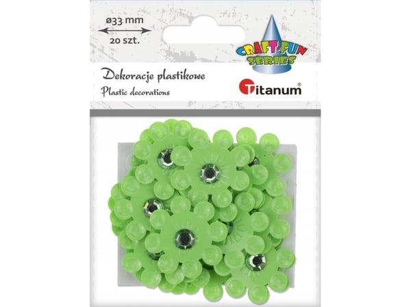 Titanum dekorasjonsklistremerker 3D sitronblomster 20 stk