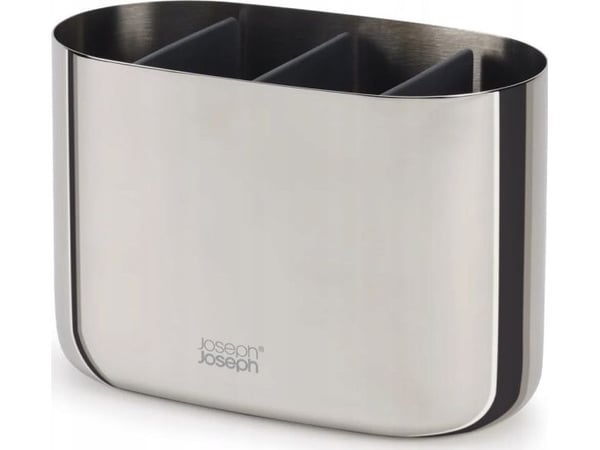 Joseph Joseph EasyStore, Frittstående tannbørsteholder, Rustfritt stål, Rustfritt stål, Sink, Bord, Vindu, 175 mm, 94 mm