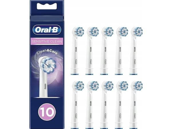 Oral-B Pro Sensitive Clean Brush -kärki Valkoinen, 10 kpl. Ylimääräiset hammasharjan päät