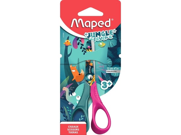 Maped Jungle Fever, Lapsi, Suora leikkuu, Setti, Valikoidut värit, 3 vuosi/vuosia, 12 cm