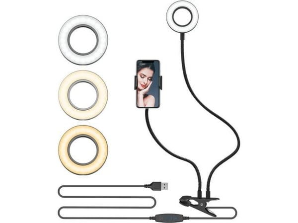 Platinet ringlys PMRL3 vlog LED fleksibel