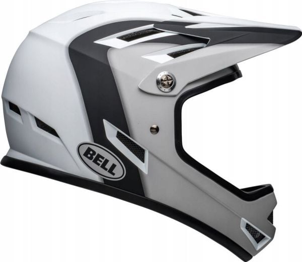 Bell Sanction helhjelm full face, presences matt sort/hvit, str. XS (48–51 cm) (NY) Bell Sanction helhjelm full face, presences matt sort/hvit, str. XS (48–51 cm) (NY)