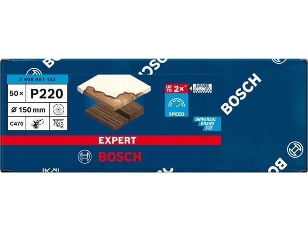 Bosch SLIBEBLAD EXC 150MM K220 MULTI 50 kpl