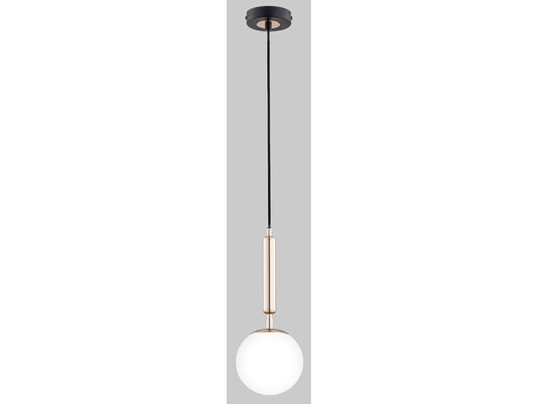 Pendellampe Alfa Volda Picolo White 1-punkt svart/gull 60924 Alfa