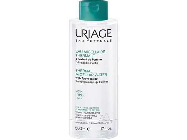 URIAGE_Eau Thermale Thermal Micellar Water -mikrosellavesi sekaiholle ja rasvaiselle iholle 500ml