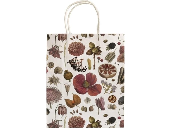 Fin ting gavepose A5 STBAG127 mønster med blomster