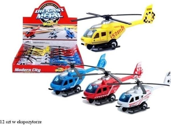 Svensk helikopter kjørende metall MIX