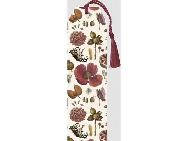 Bokmerke 104 med bånd frø og blomster