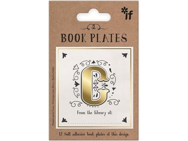 IF Exlibris - klistermärkesset - bokstav C
