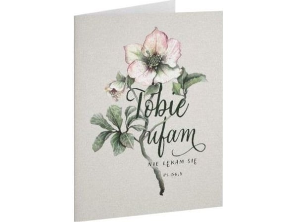 Grå vikt kort - Till dig, jag tror på dig - blomma