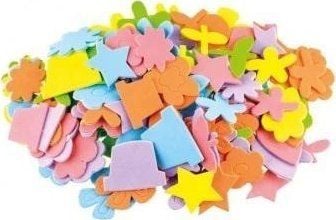BREWIS klistremerker i skum blomster og figurer 120 stk