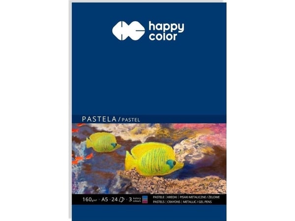 GDD blokk for pastell A5/24K 3-farge 160 g HAPPY COLOR