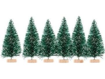 Julepynt Dalprint Dekorative juletrær DPCRAFT 5cm 6stk. grønn Julepynt Dalprint Dekorative juletrær DPCRAFT 5cm 6stk. grønn